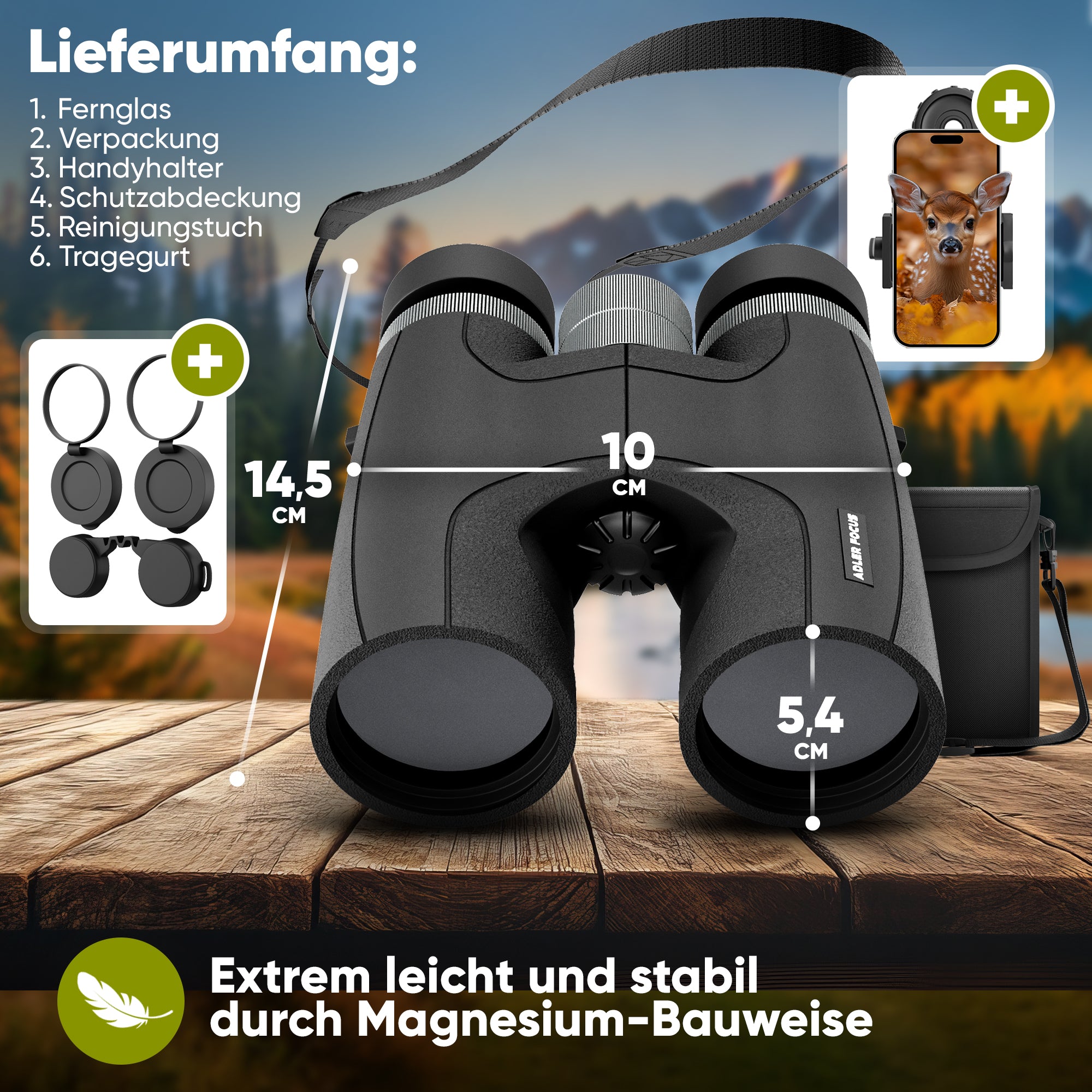 Fernglas Nitro 10/12x42