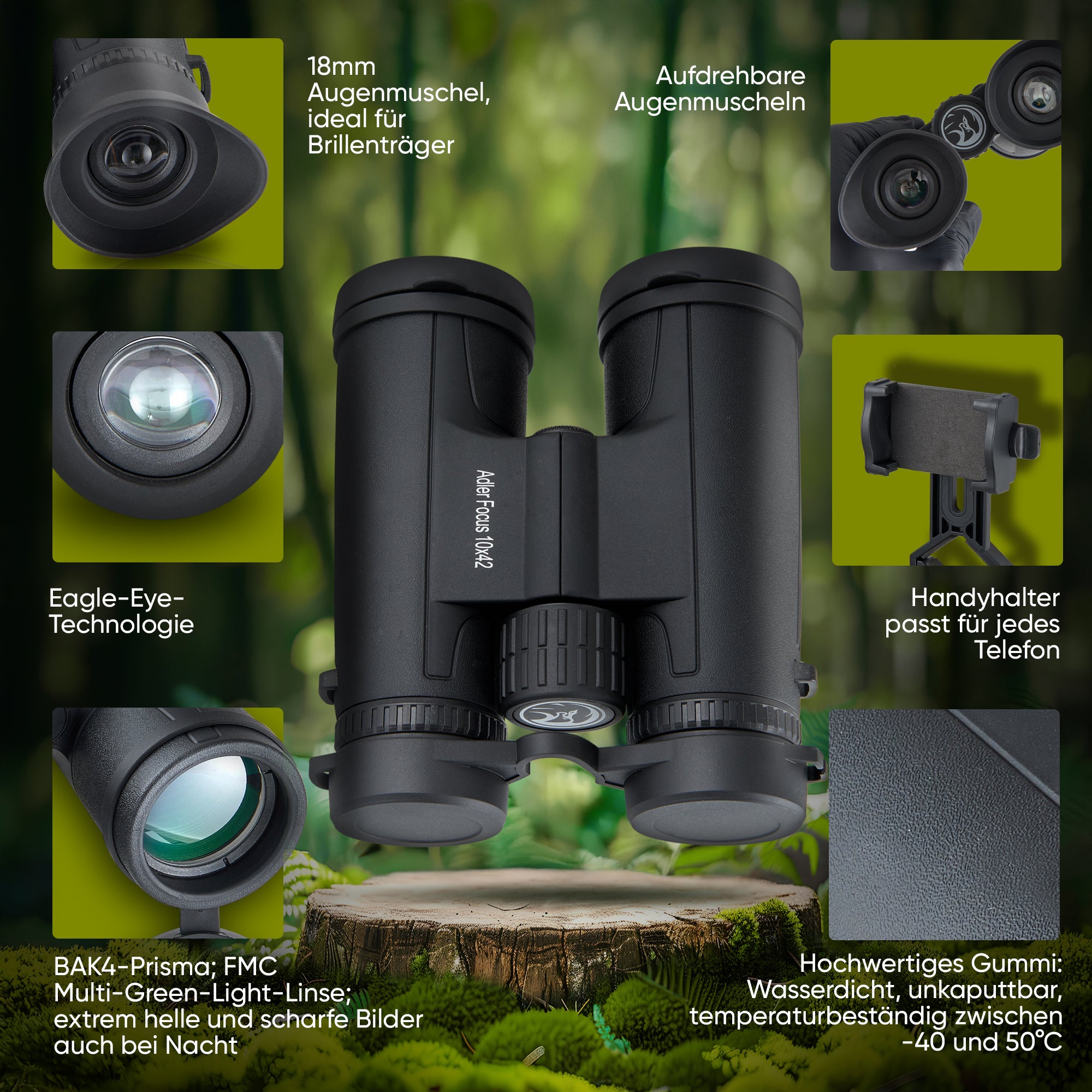 Fernglas Eagle Eye 10x25/42/50